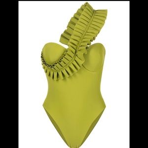 ANDREA IYAMAH Nisi One Piece Swimsuit color Olive